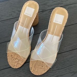 Dolce Vita women’s size 8 vinyl strapped heeled sandals